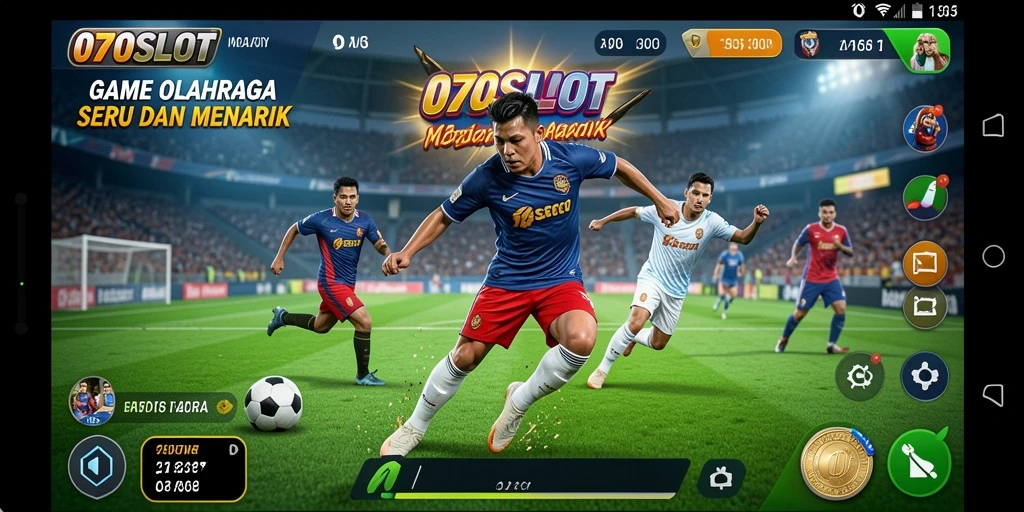 Tampilan gameplay seru dalam 070SLOT yang penuh aksi olahraga.