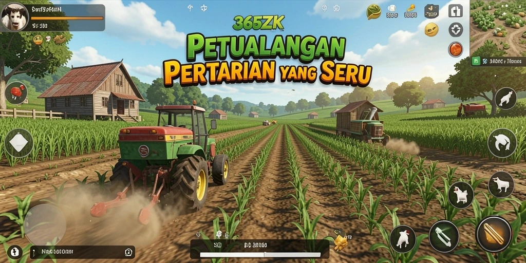 Tampilan menakjubkan dari gameplay pertanian di 365ZK.