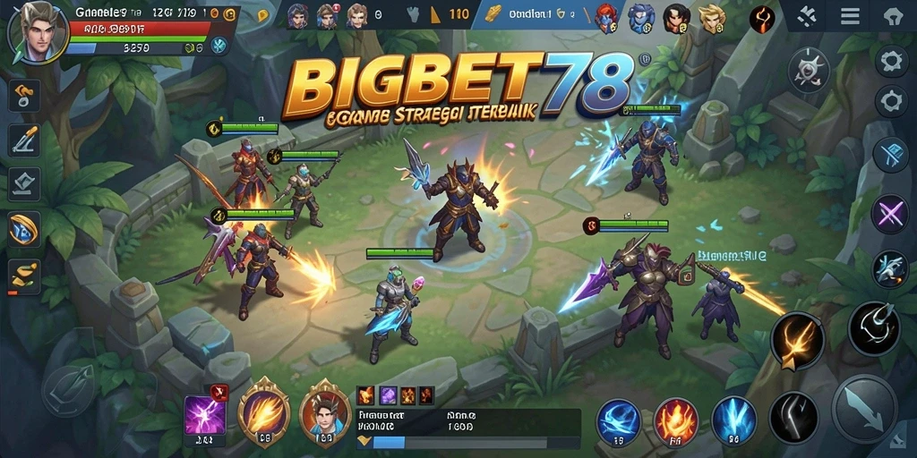 Tampilan gameplay yang strategis dan menegangkan di BIGBET78.