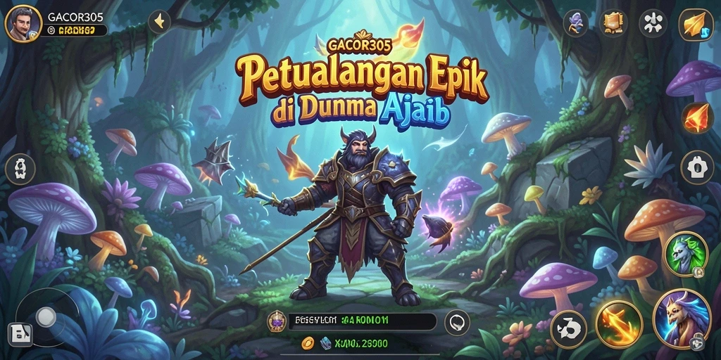Tampilan gameplay epik dalam GACOR305 yang menawan.