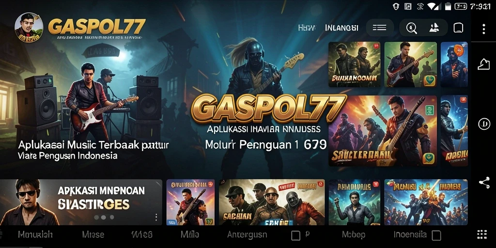 Tampilan menarik gameplay GASPOL77 yang memperlihatkan fitur musik interaktif.