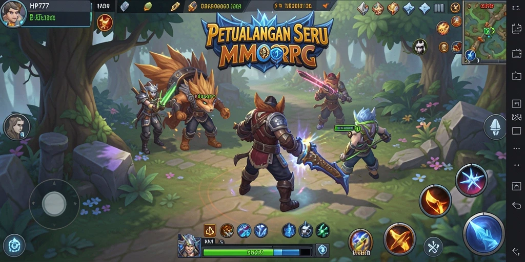 Gameplay menakjubkan dari HP777 dalam dunia MMORPG.
