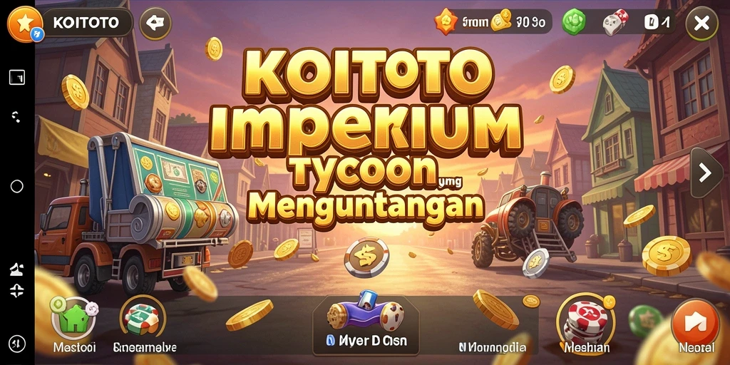 Screenshot utama KOITOTO menampilkan gameplay menarik Tycoon.