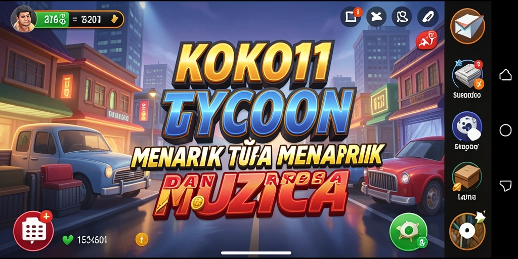 Tangkapan layar KOKO11 menunjukkan antarmuka bisnis yang menarik dan gameplay yang seru.