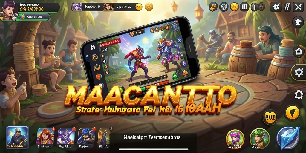 Tampilan gameplay strategi yang mendebarkan di MACANTOTO.