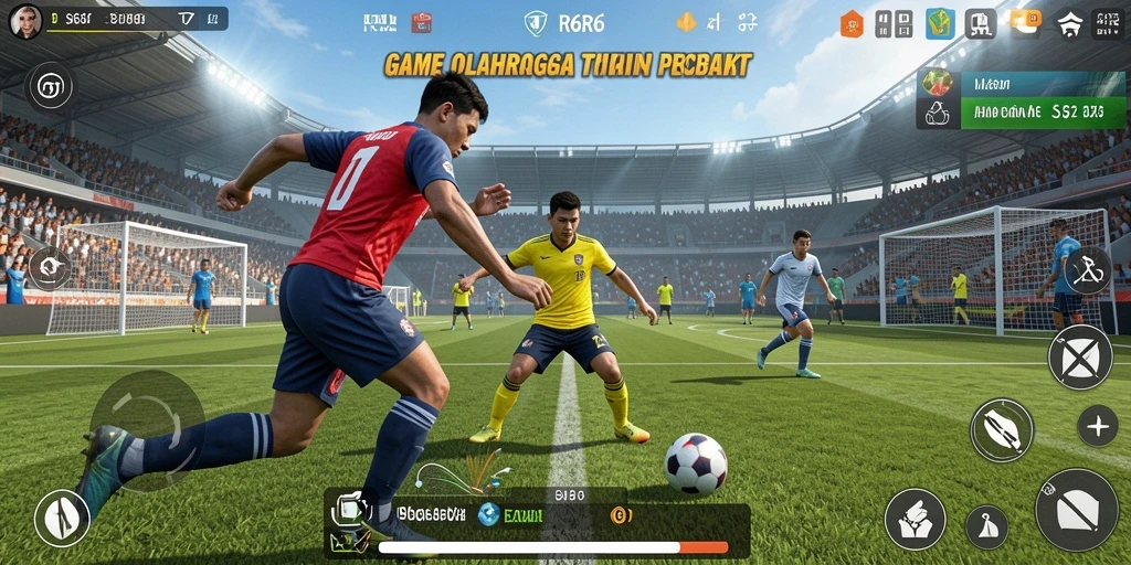 Tangkapan layar gameplay R6R6 dengan aksi olahraga yang mendebarkan.
