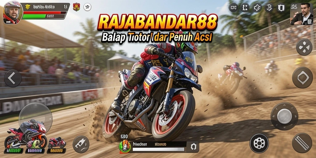 Gameplay seru balap motor penuh aksi di RAJABANDAR88.