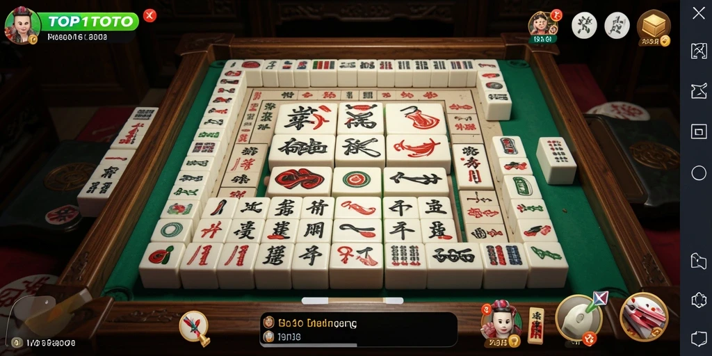 Tampilan gameplay Mahjong yang menarik di TOP1TOTO.