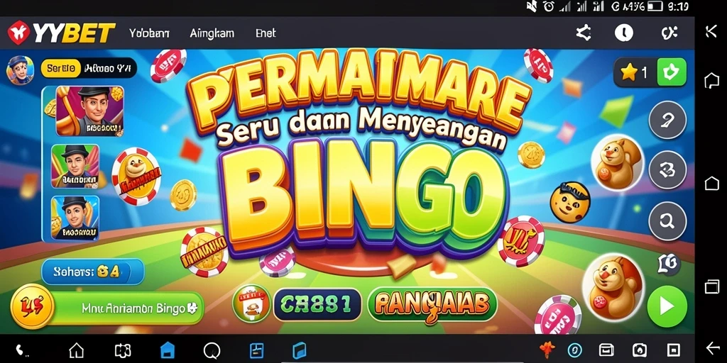 Tampilan permainan Bingo yang menarik dan interaktif di YYBET.